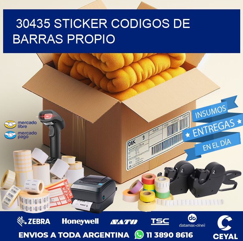 30435 STICKER CODIGOS DE BARRAS PROPIO