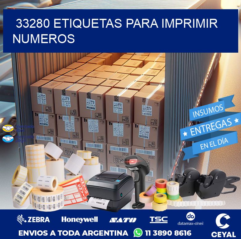 33280 ETIQUETAS PARA IMPRIMIR NUMEROS