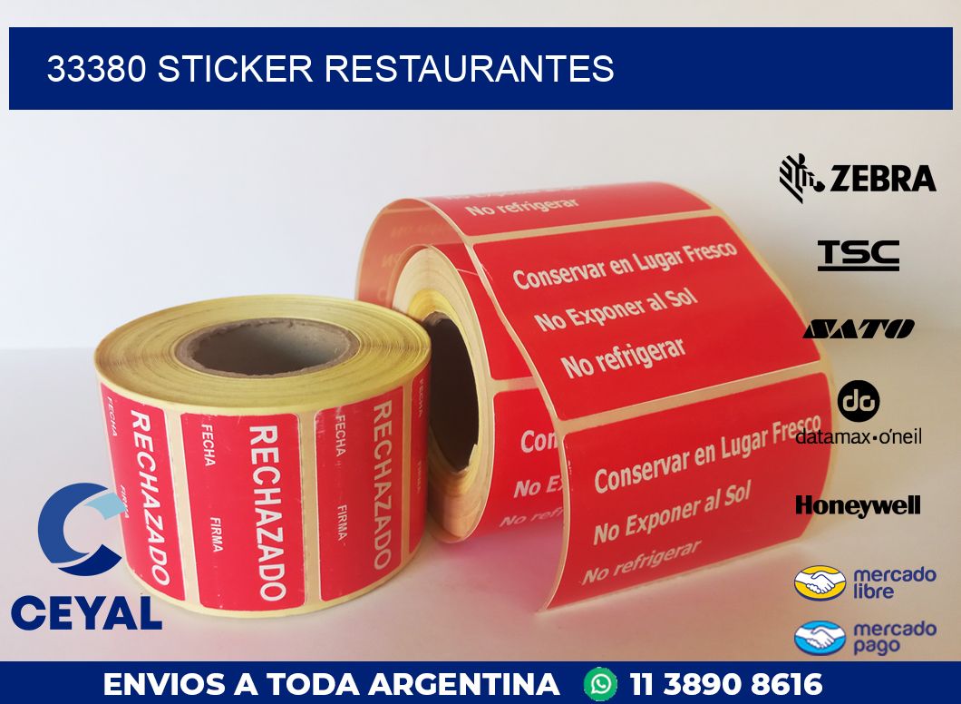 33380 STICKER RESTAURANTES