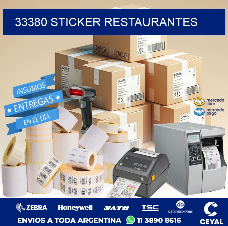 33380 STICKER RESTAURANTES