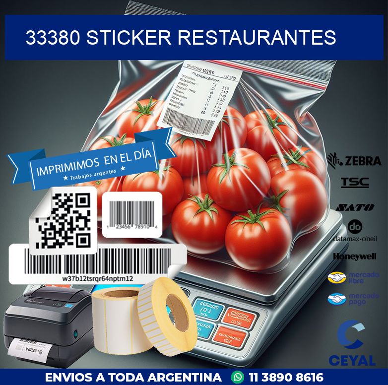 33380 STICKER RESTAURANTES