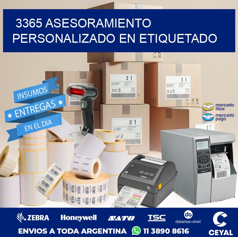 3365 ASESORAMIENTO PERSONALIZADO EN ETIQUETADO