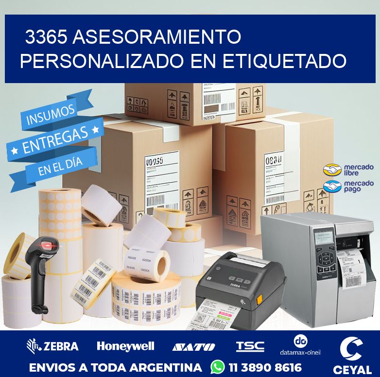 3365 ASESORAMIENTO PERSONALIZADO EN ETIQUETADO
