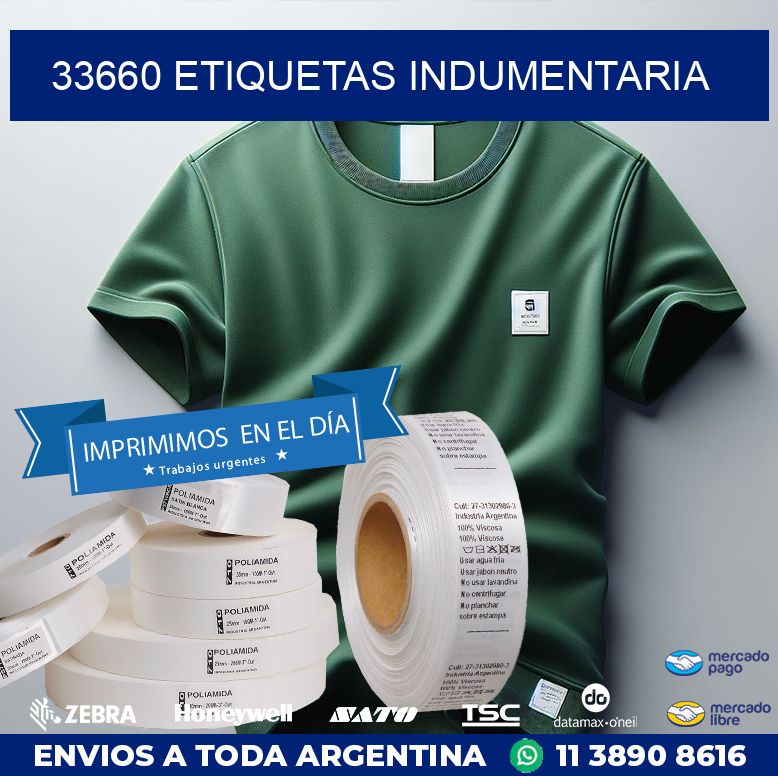 33660 ETIQUETAS INDUMENTARIA
