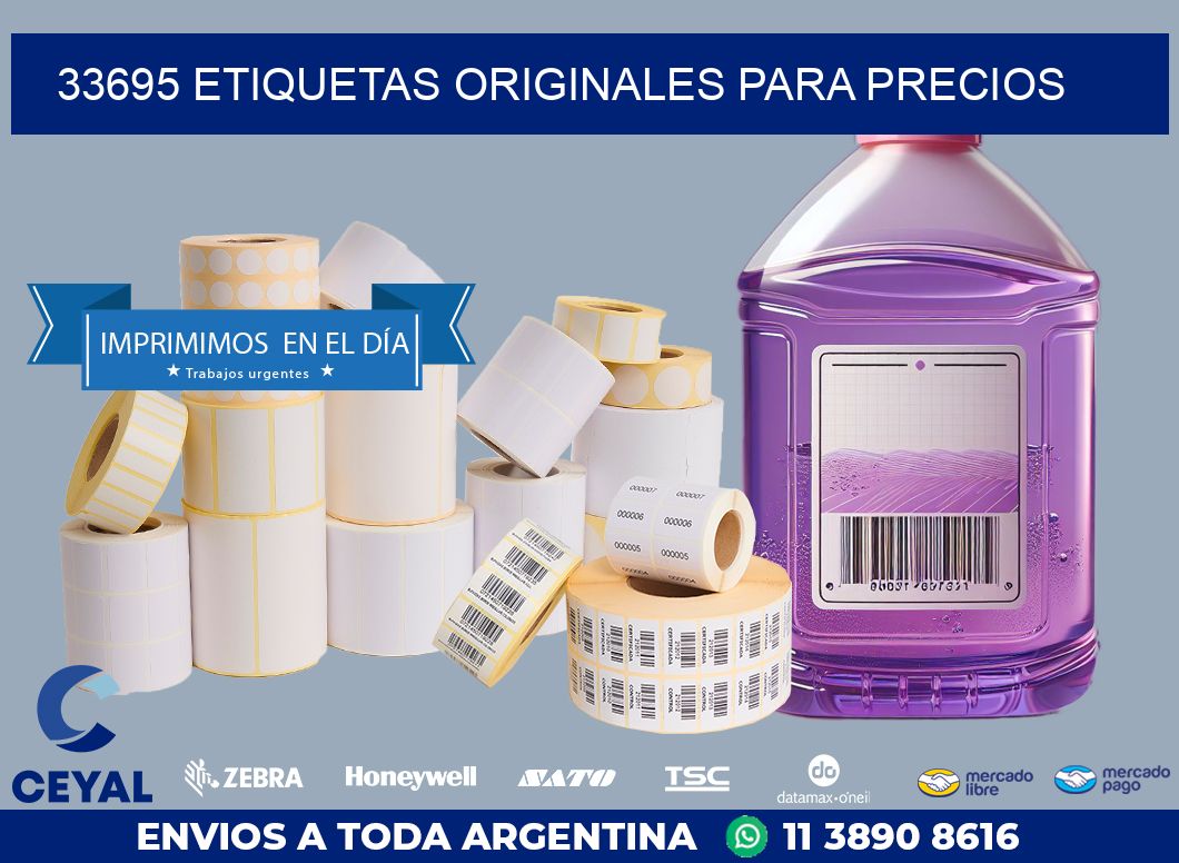 33695 ETIQUETAS ORIGINALES PARA PRECIOS