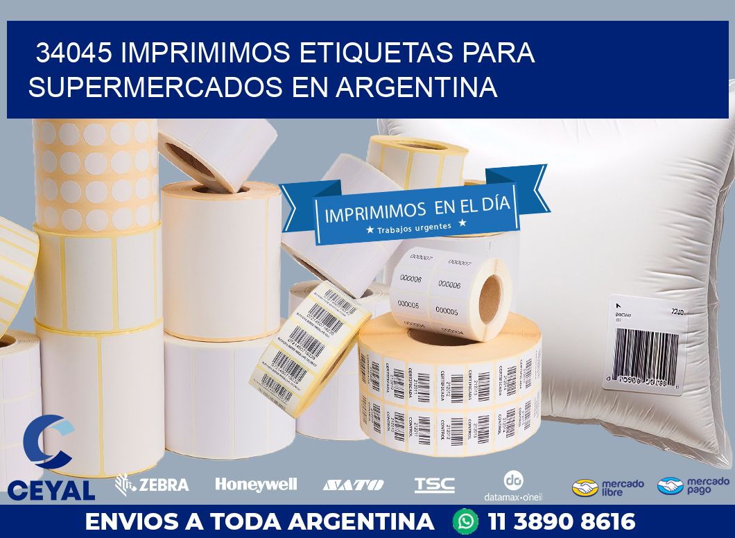 34045 IMPRIMIMOS ETIQUETAS PARA SUPERMERCADOS EN ARGENTINA