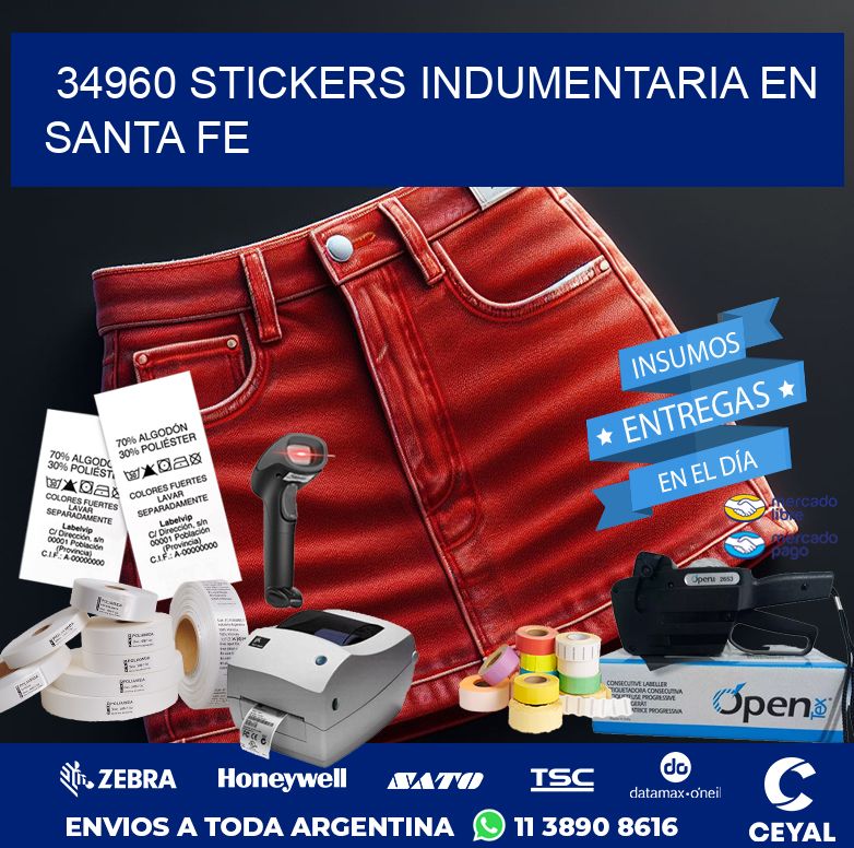 34960 STICKERS INDUMENTARIA EN SANTA FE