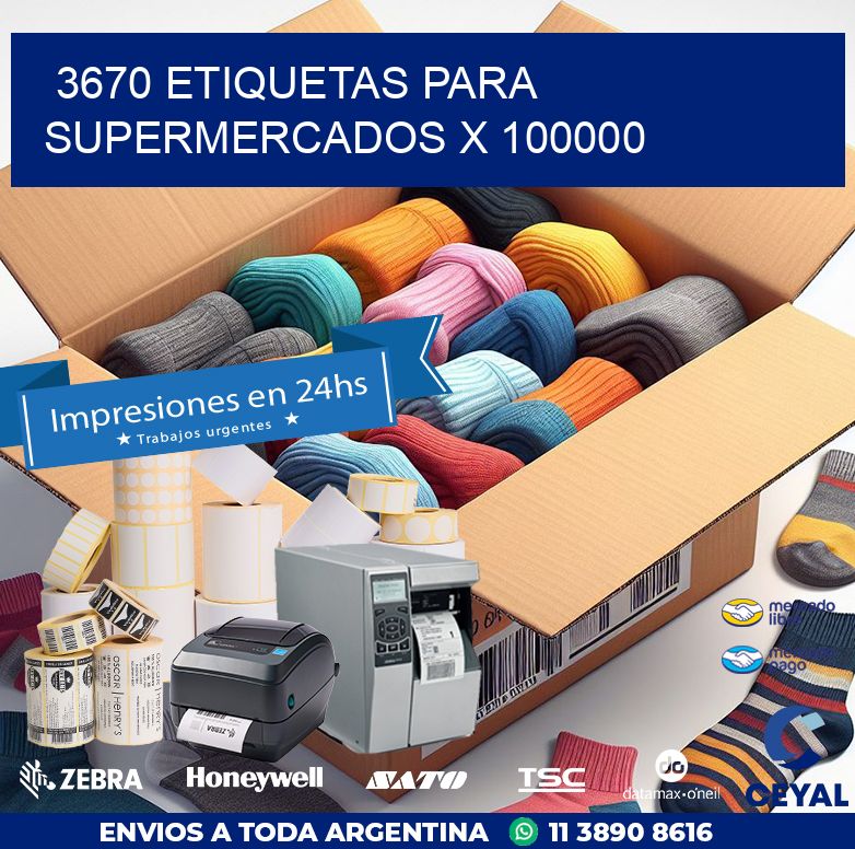 3670 ETIQUETAS PARA SUPERMERCADOS X 100000