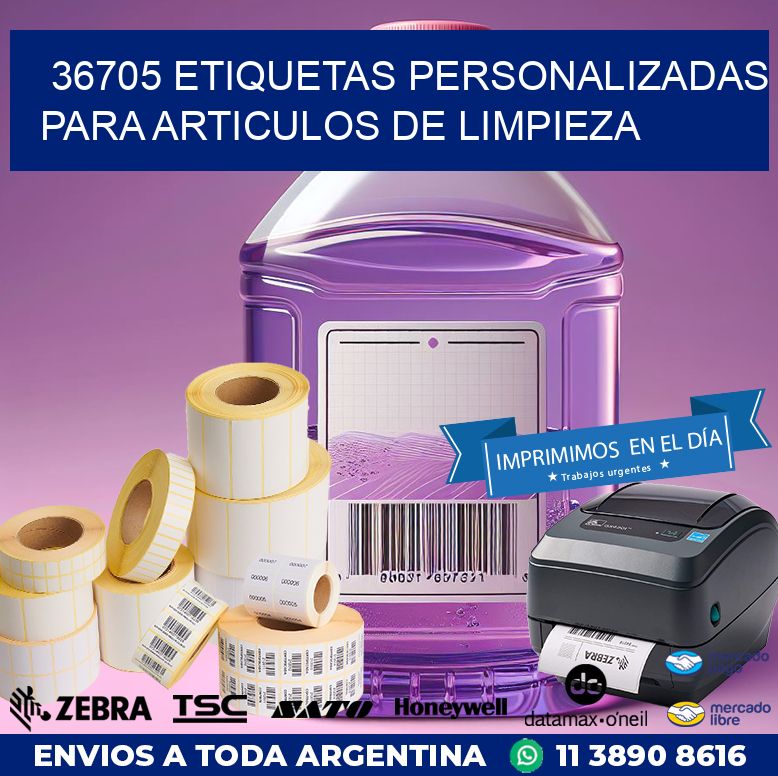 36705 ETIQUETAS PERSONALIZADAS PARA ARTICULOS DE LIMPIEZA