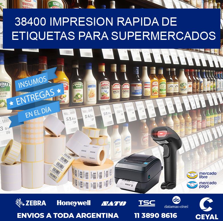 38400 IMPRESION RAPIDA DE ETIQUETAS PARA SUPERMERCADOS