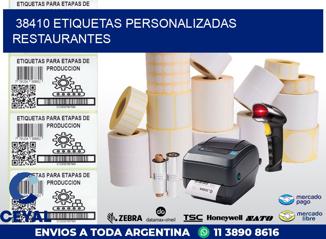 38410 ETIQUETAS PERSONALIZADAS RESTAURANTES