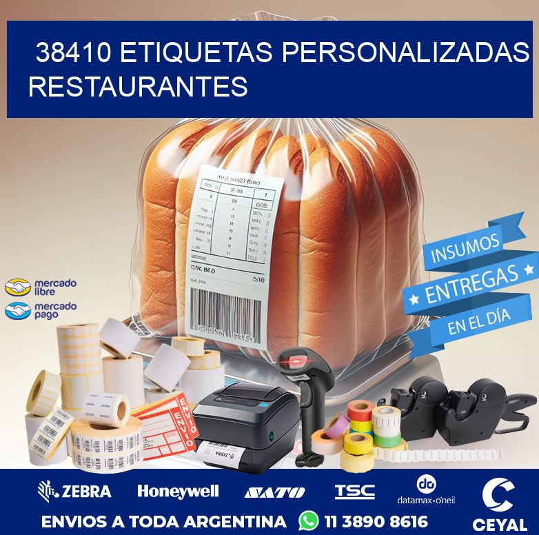 38410 ETIQUETAS PERSONALIZADAS RESTAURANTES
