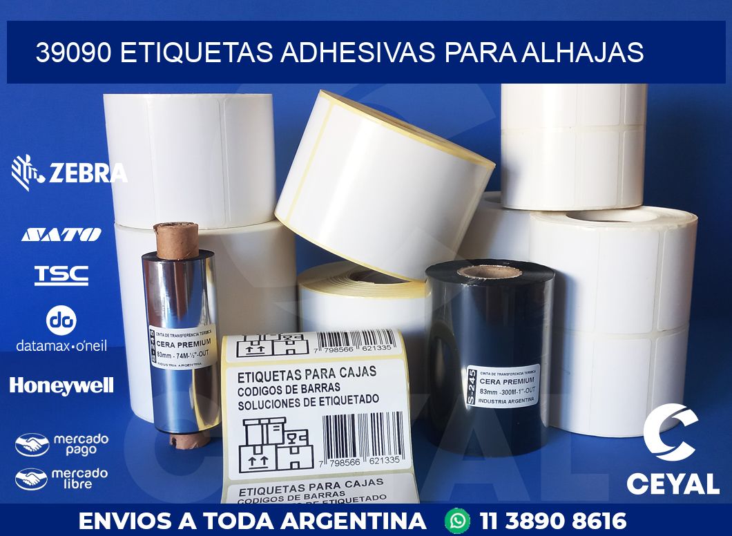 39090 ETIQUETAS ADHESIVAS PARA ALHAJAS