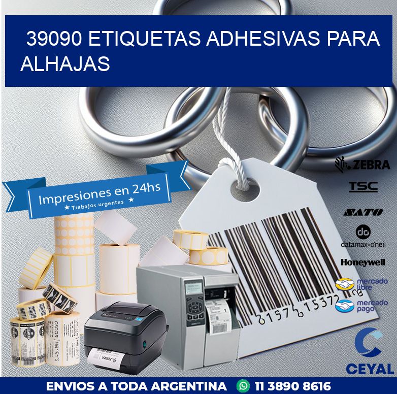 39090 ETIQUETAS ADHESIVAS PARA ALHAJAS