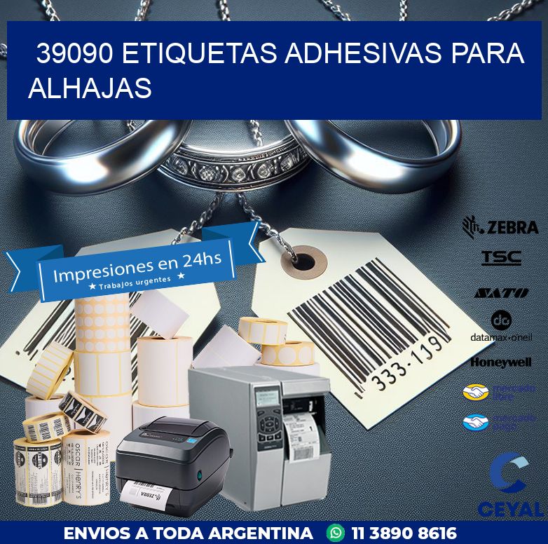 39090 ETIQUETAS ADHESIVAS PARA ALHAJAS