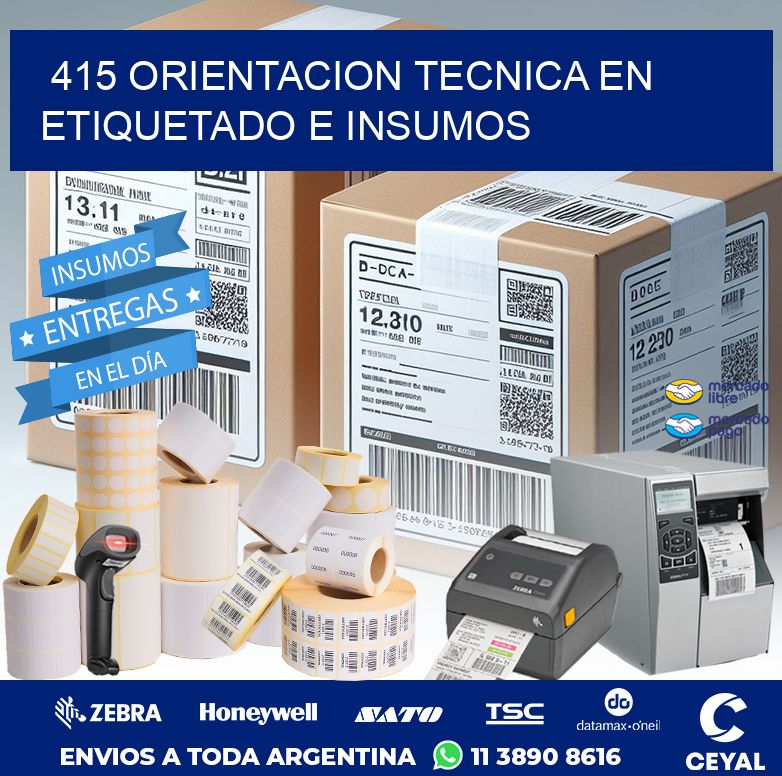 415 ORIENTACION TECNICA EN ETIQUETADO E INSUMOS