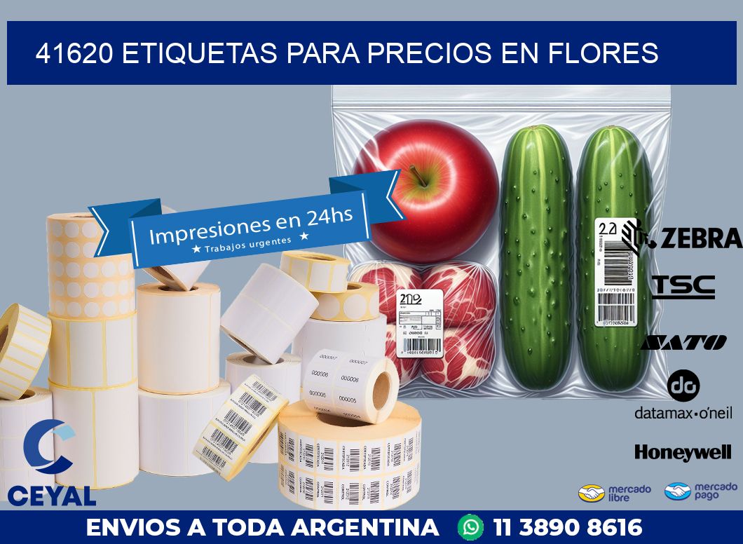 41620 ETIQUETAS PARA PRECIOS EN FLORES