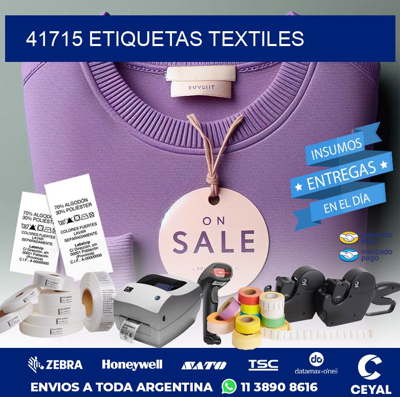 41715 ETIQUETAS TEXTILES