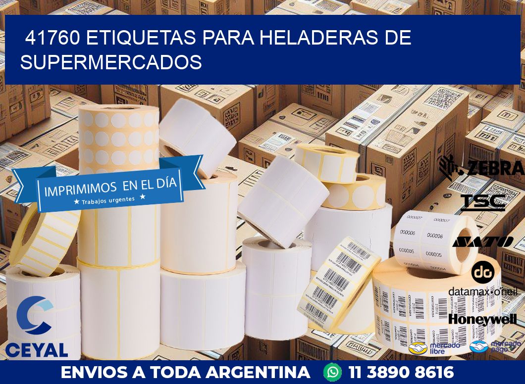 41760 ETIQUETAS PARA HELADERAS DE SUPERMERCADOS