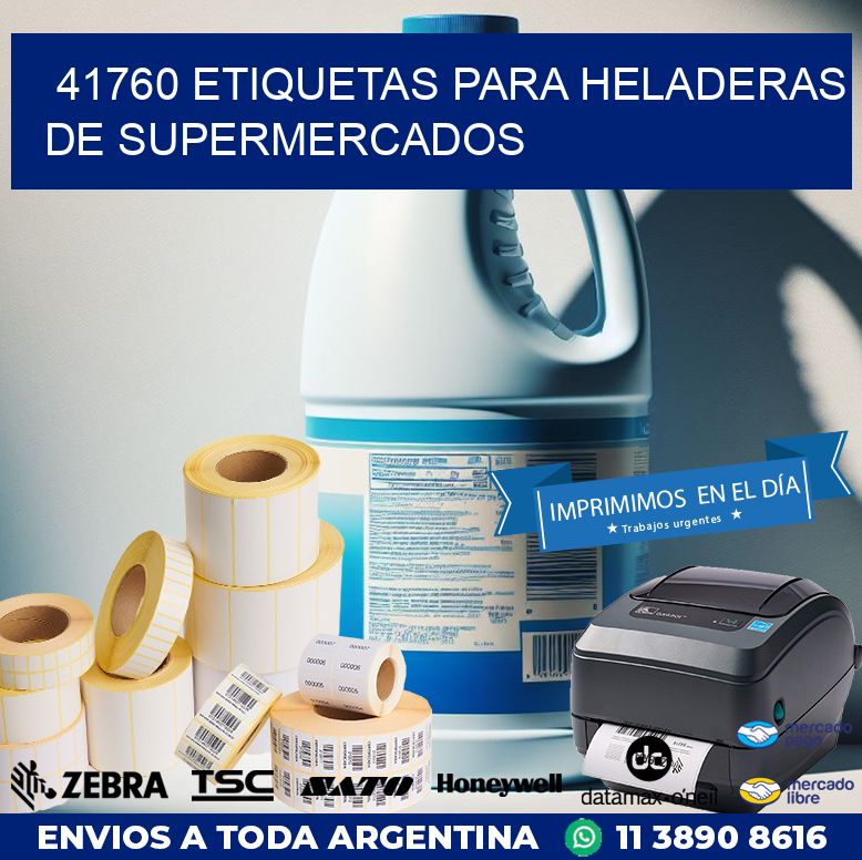 41760 ETIQUETAS PARA HELADERAS DE SUPERMERCADOS