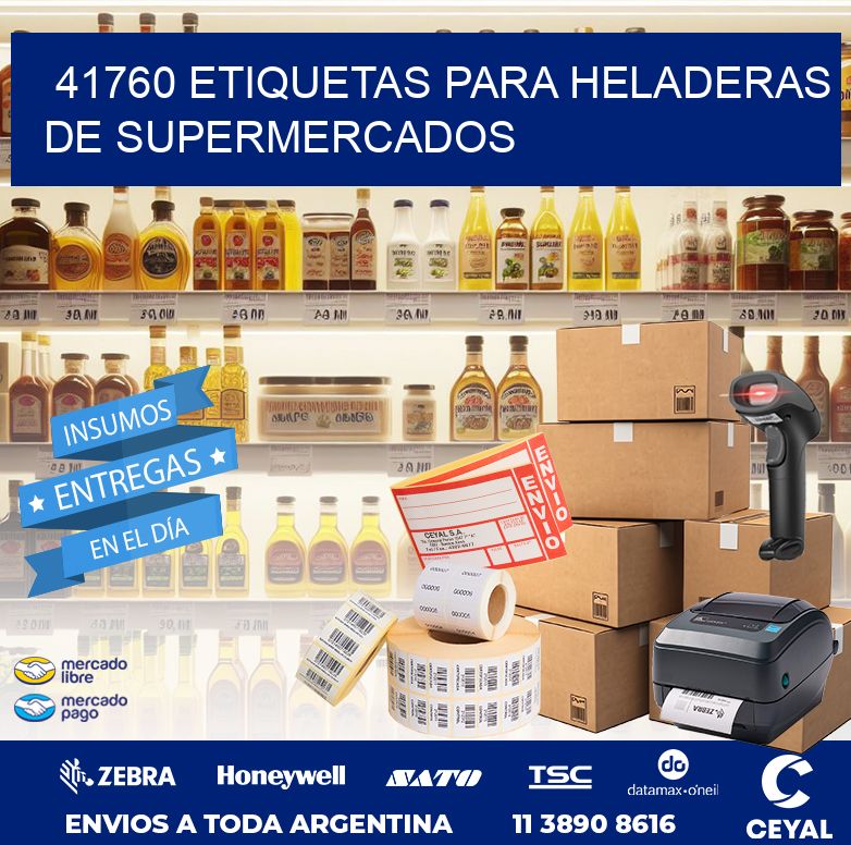 41760 ETIQUETAS PARA HELADERAS DE SUPERMERCADOS