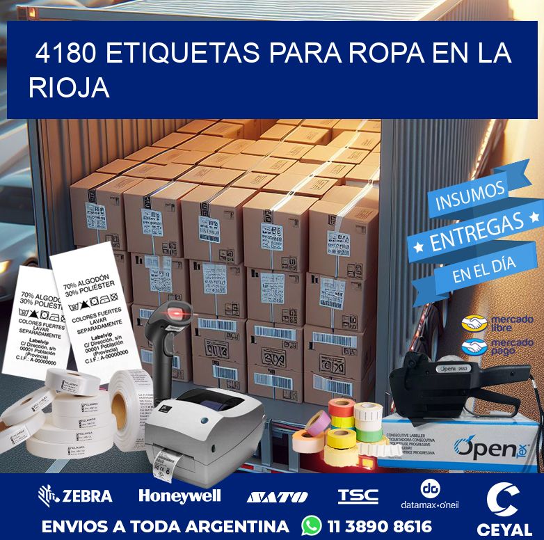 4180 ETIQUETAS PARA ROPA EN LA RIOJA