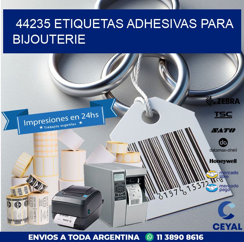 44235 ETIQUETAS ADHESIVAS PARA BIJOUTERIE