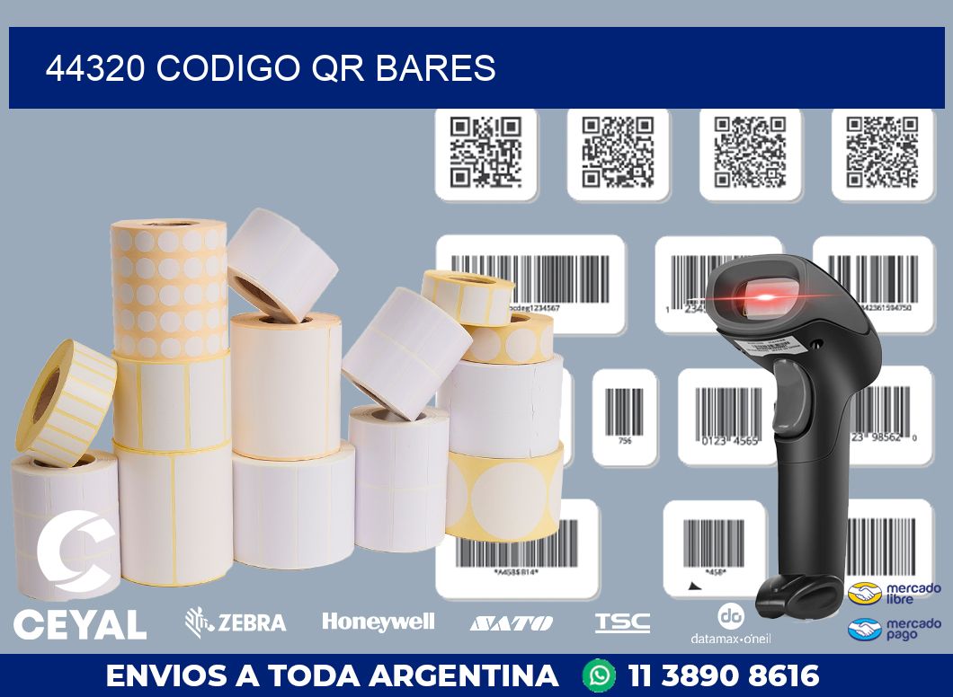 44320 CODIGO QR BARES
