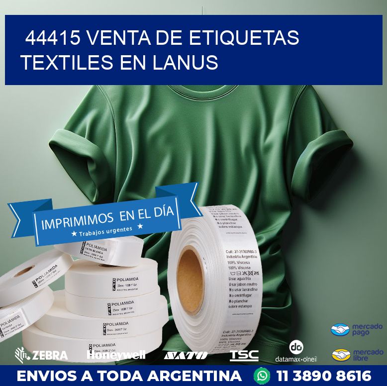 44415 VENTA DE ETIQUETAS TEXTILES EN LANUS