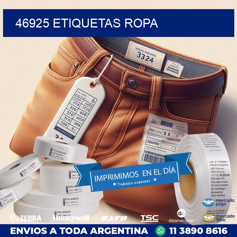 46925 ETIQUETAS ROPA