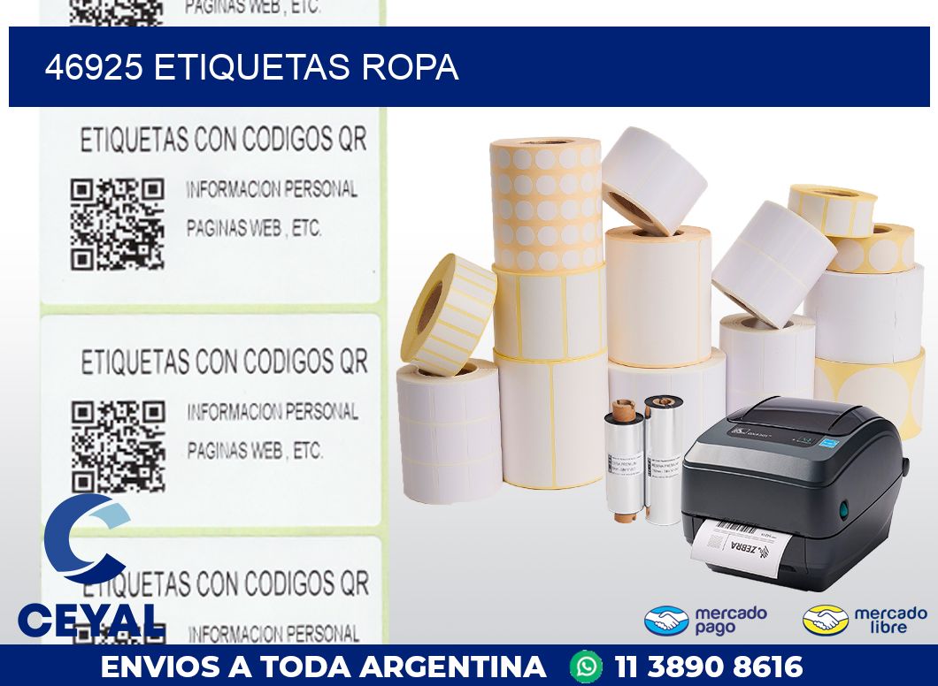 46925 ETIQUETAS ROPA