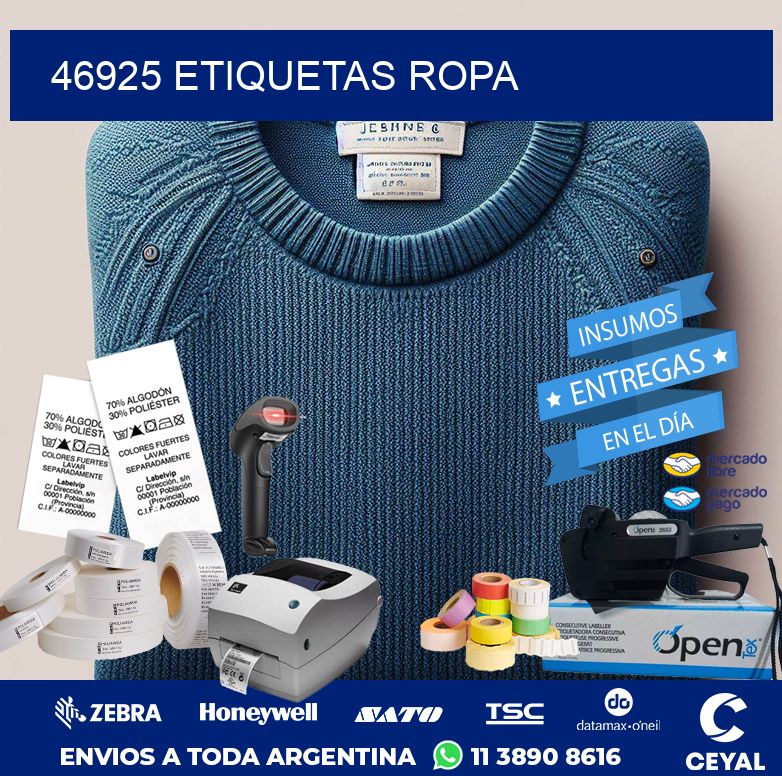 46925 ETIQUETAS ROPA