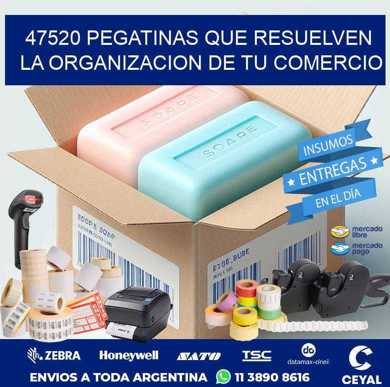 47520 PEGATINAS QUE RESUELVEN LA ORGANIZACION DE TU COMERCIO