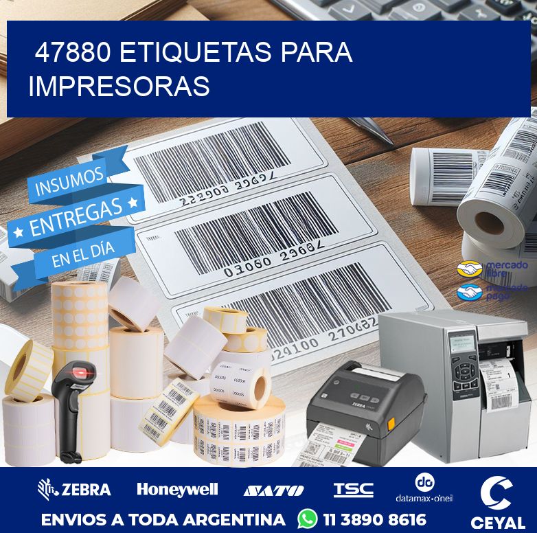 47880 ETIQUETAS PARA IMPRESORAS