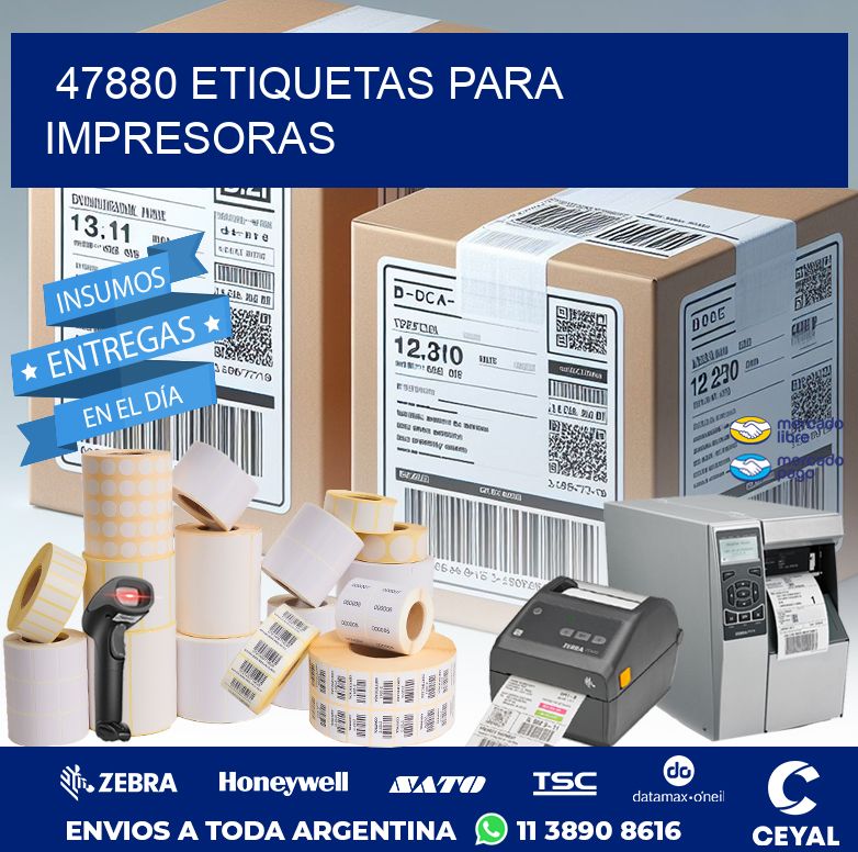 47880 ETIQUETAS PARA IMPRESORAS