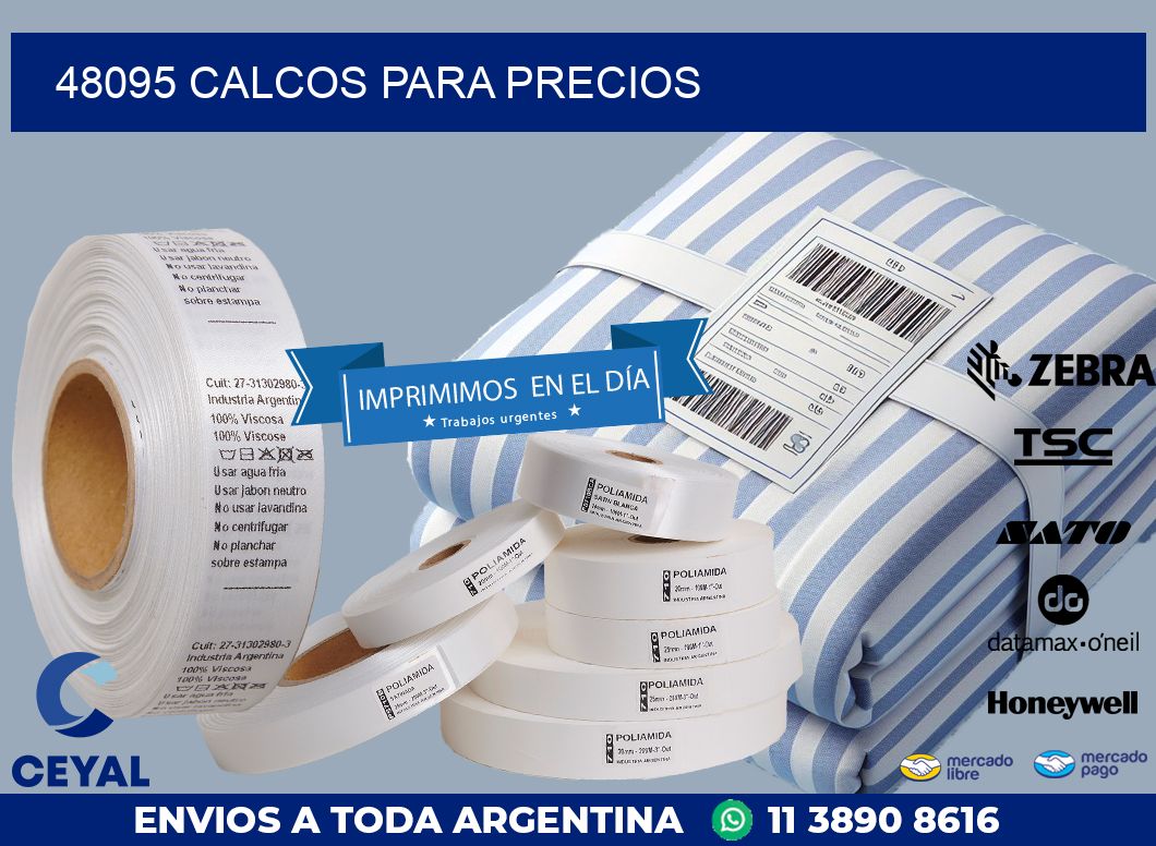 48095 CALCOS PARA PRECIOS