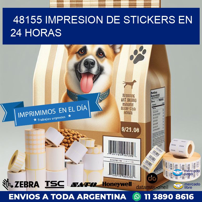 48155 IMPRESION DE STICKERS EN 24 HORAS