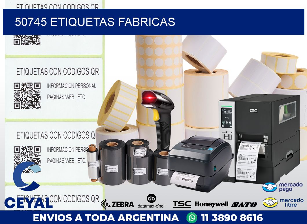 50745 ETIQUETAS FABRICAS