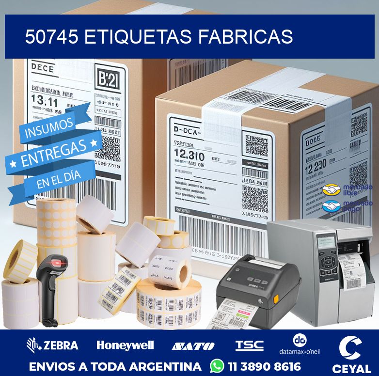 50745 ETIQUETAS FABRICAS