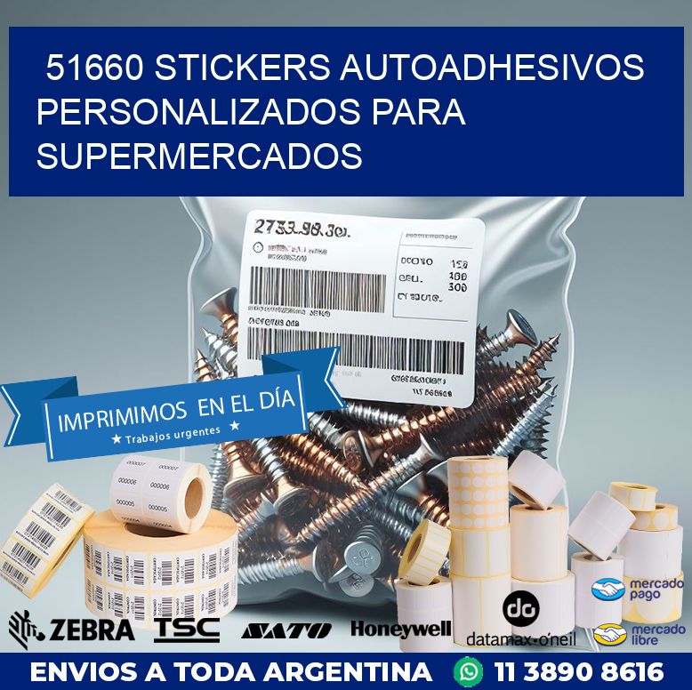 51660 STICKERS AUTOADHESIVOS PERSONALIZADOS PARA SUPERMERCADOS