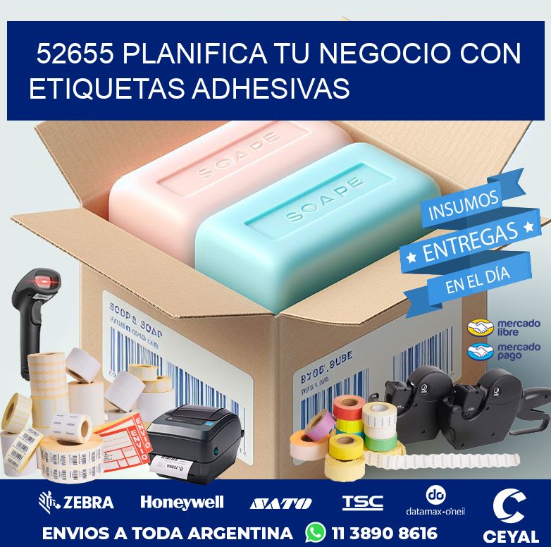 52655 PLANIFICA TU NEGOCIO CON ETIQUETAS ADHESIVAS