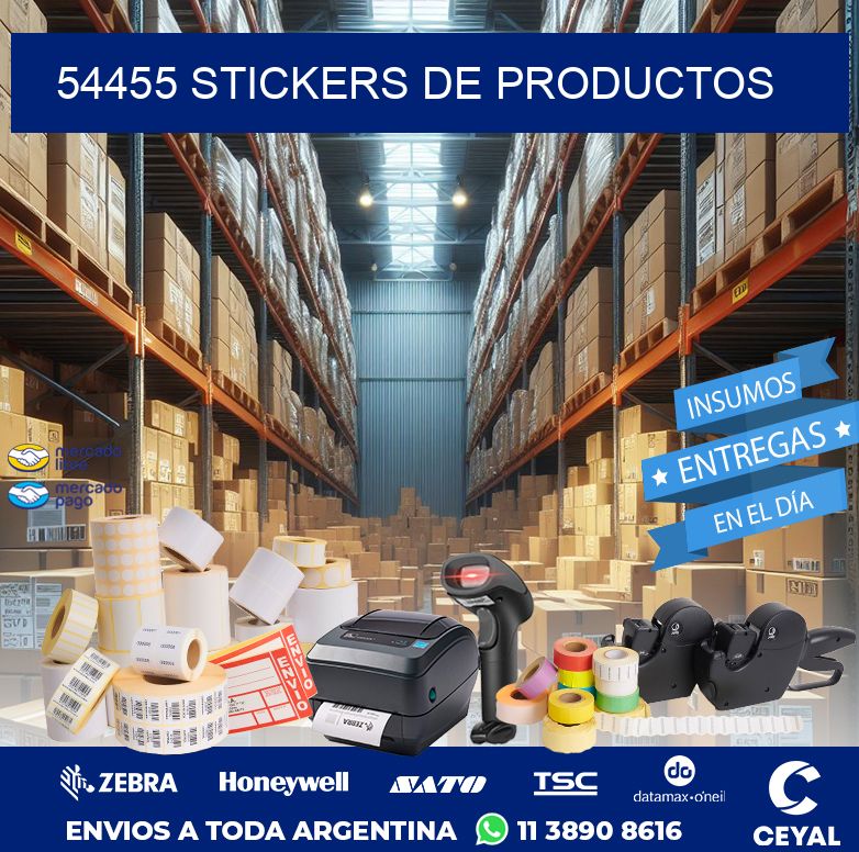 54455 STICKERS DE PRODUCTOS