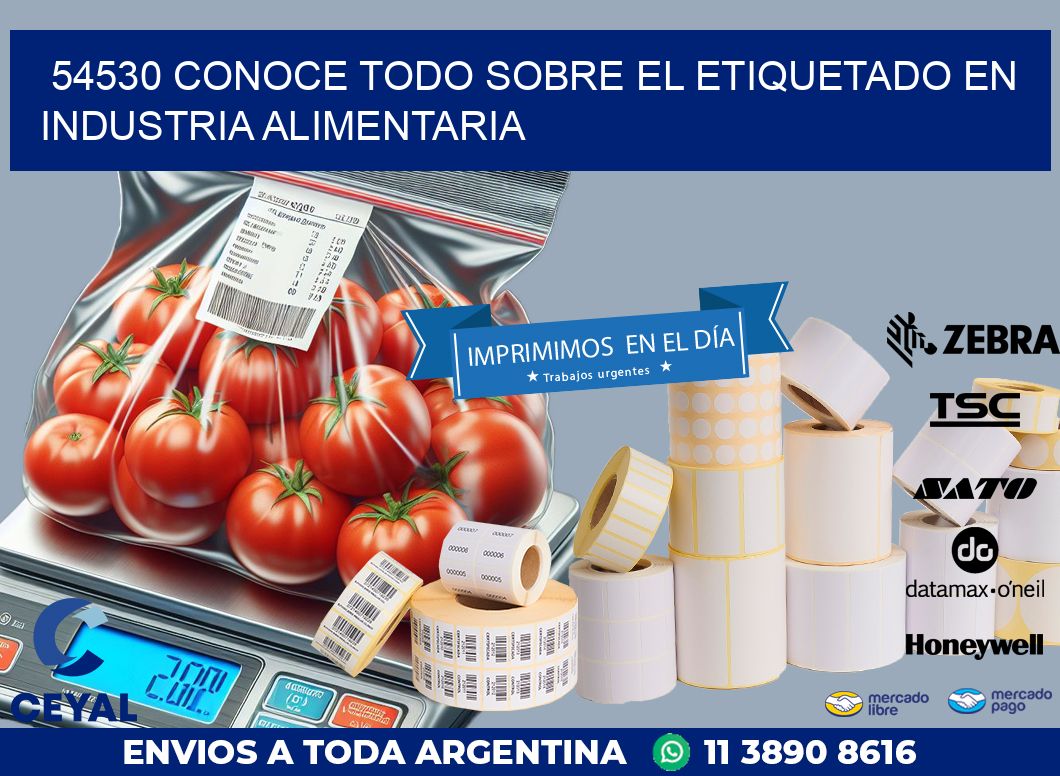 54530 CONOCE TODO SOBRE EL ETIQUETADO EN INDUSTRIA ALIMENTARIA