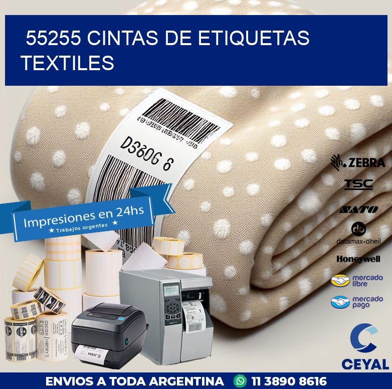 55255 CINTAS DE ETIQUETAS TEXTILES