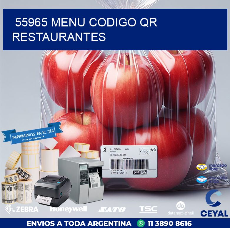 55965 MENU CODIGO QR RESTAURANTES