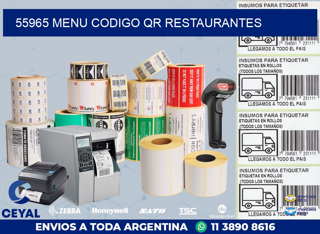 55965 MENU CODIGO QR RESTAURANTES