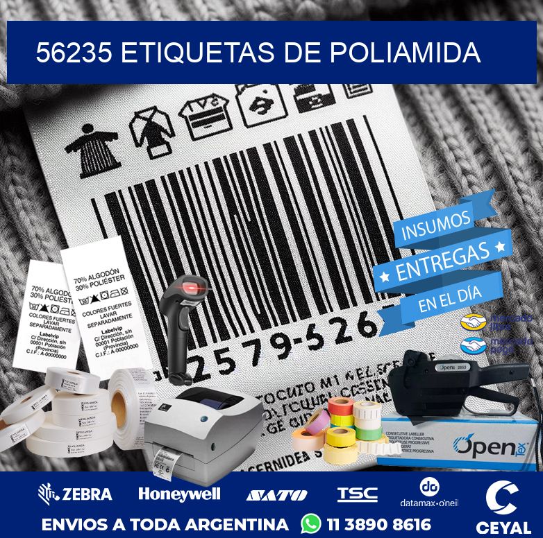 56235 ETIQUETAS DE POLIAMIDA