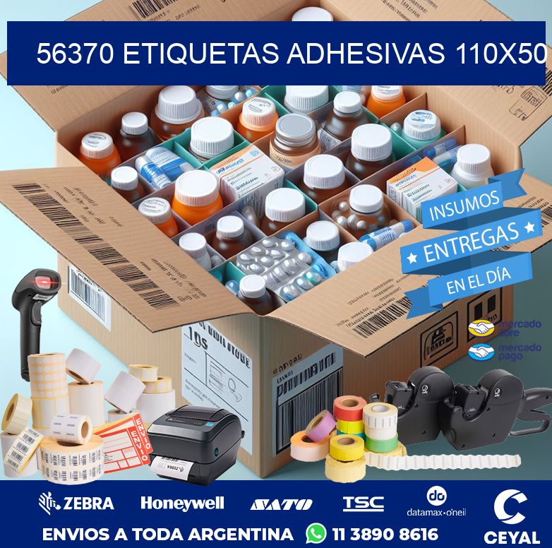 56370 ETIQUETAS ADHESIVAS 110X50