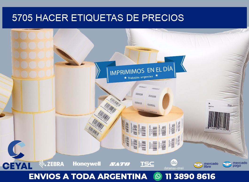 5705 HACER ETIQUETAS DE PRECIOS