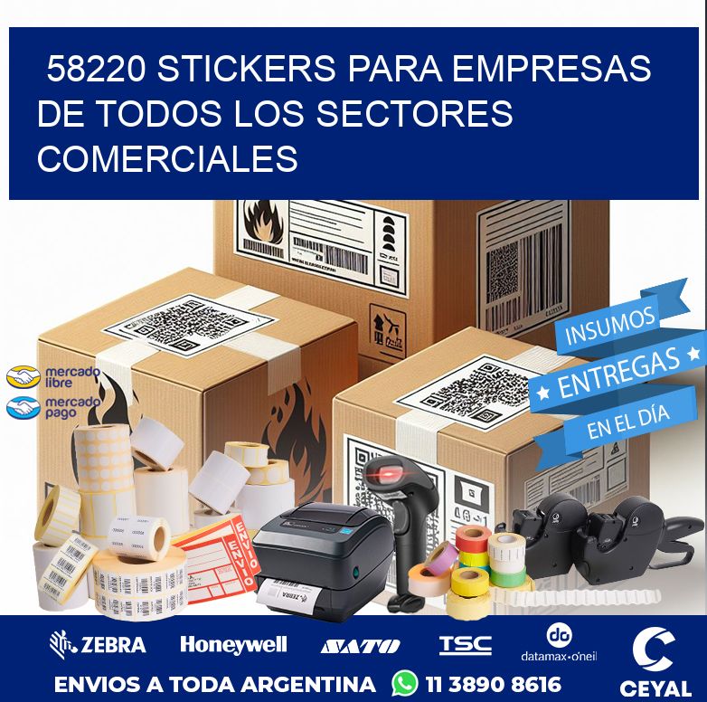 58220 STICKERS PARA EMPRESAS DE TODOS LOS SECTORES COMERCIALES